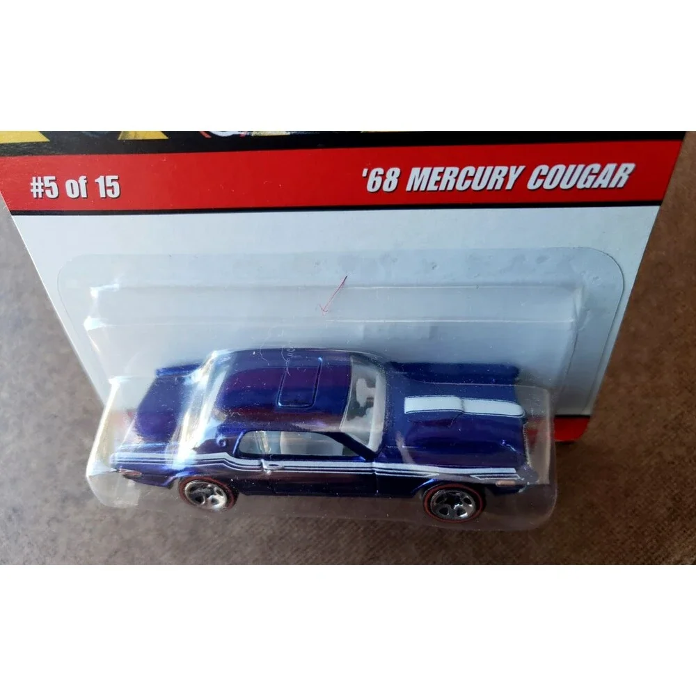 2008 Hot Wheels '68 MERCURY COUGAR Blue Classics Series 4 #5/15 1:64 Redline 5SP